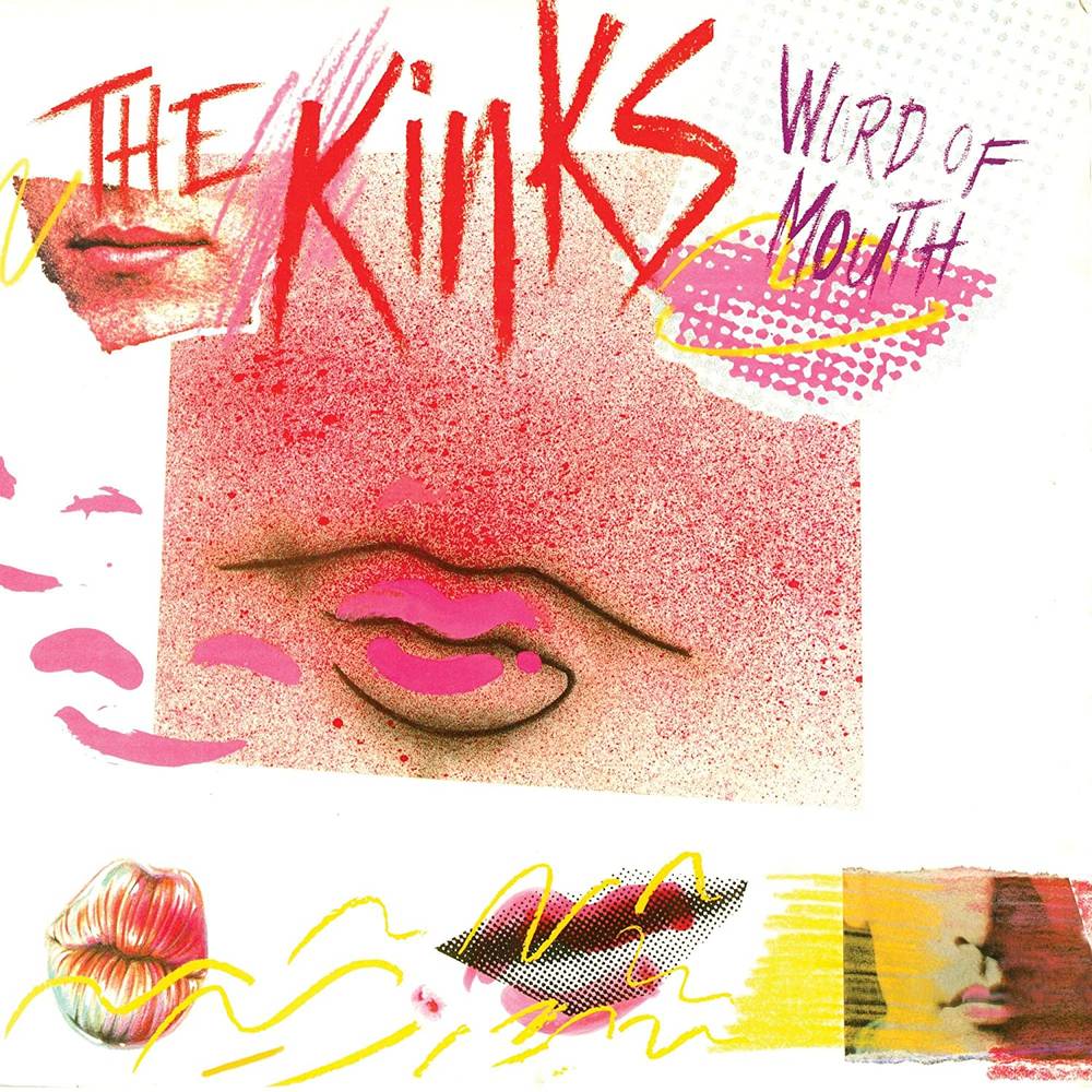 the album cover for The Kinks - Word Of Mouth [Limited Edition 180 Gram Pink & White Swirl LP]