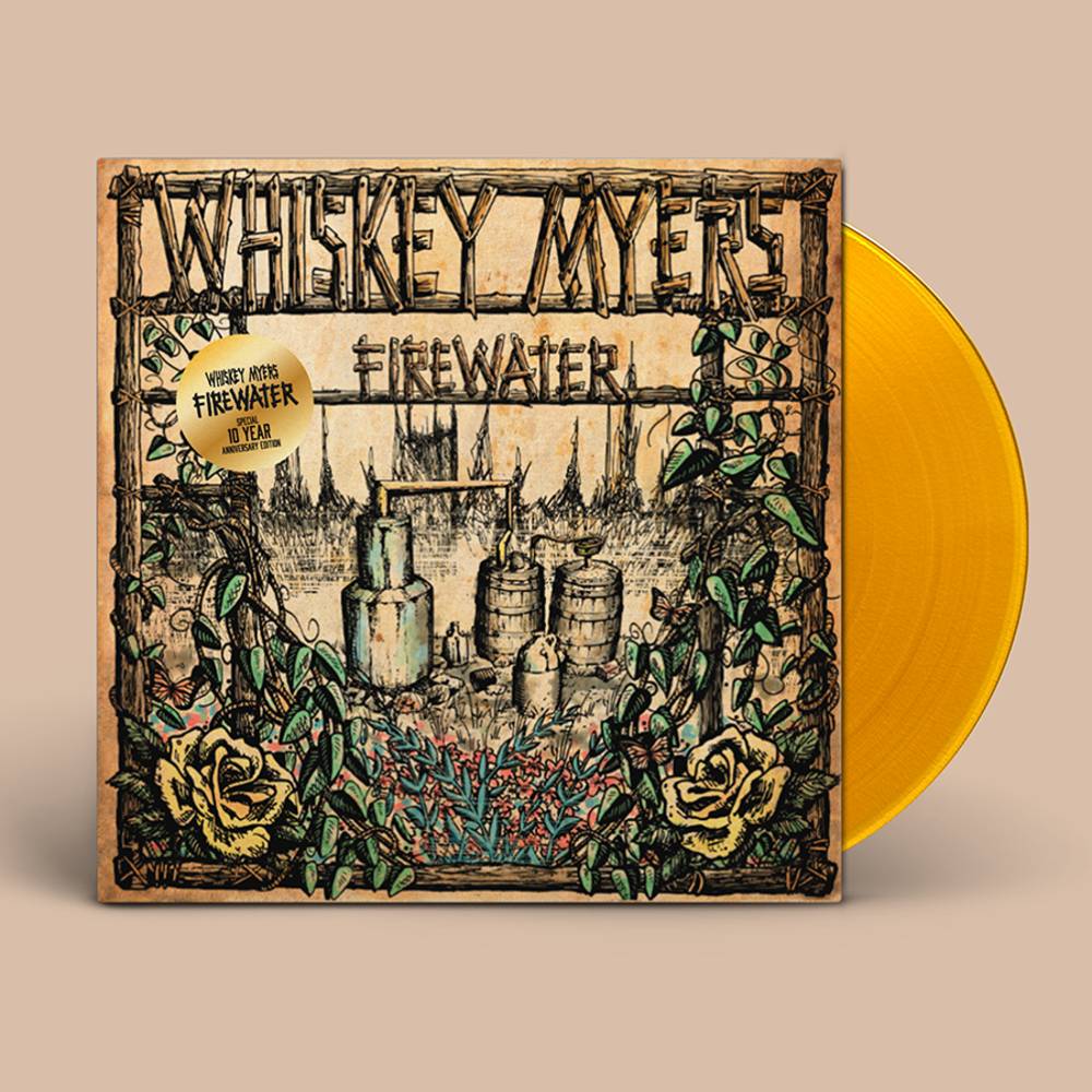 the album cover for Whiskey Myers - Firewater: 10th Anniversary Edition [Indie Exclusive Limited Edition LP]