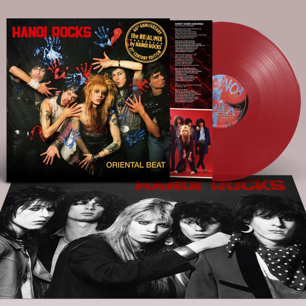 the album cover for Hanoi Rocks - Oriental Beat - 40th Anniversary Re(Al)Mix [Colored Vinyl]