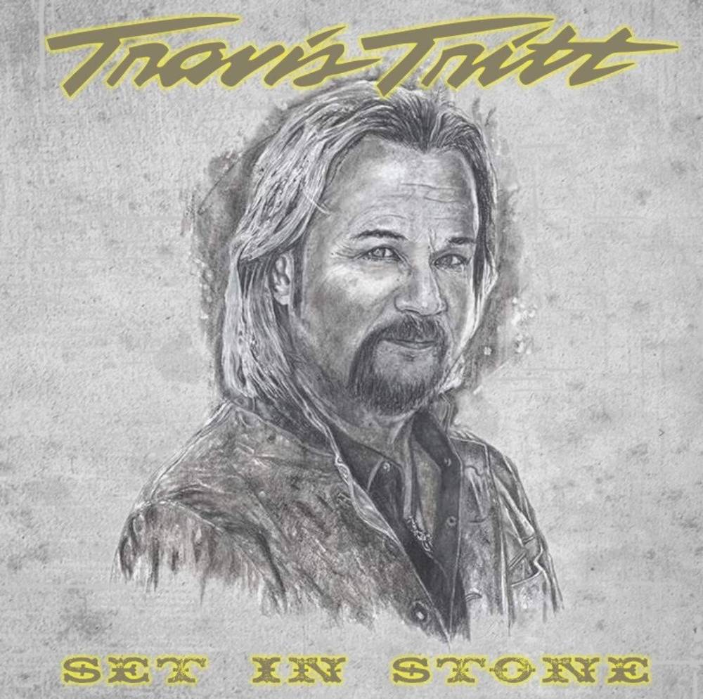 the album cover for Travis Tritt - Set In Stone