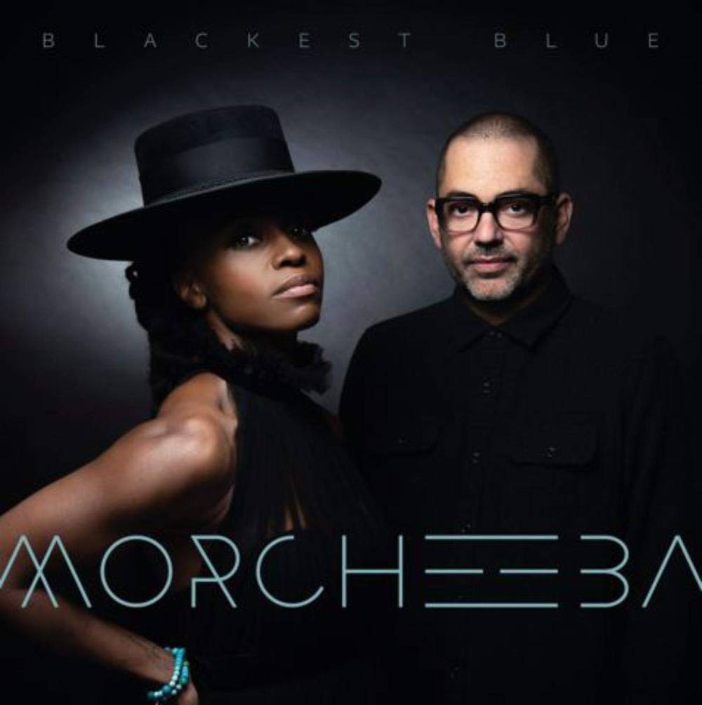 the album cover for Morcheeba - Blackest Blue [Indie Exclusive Limited Edition White Vinyl + Bonus 7in]