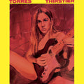 the album cover for Torres - Thirstier [Indie Exclusive Limited Edition Peak Opaque Red-in-Translucent Yellow LP]