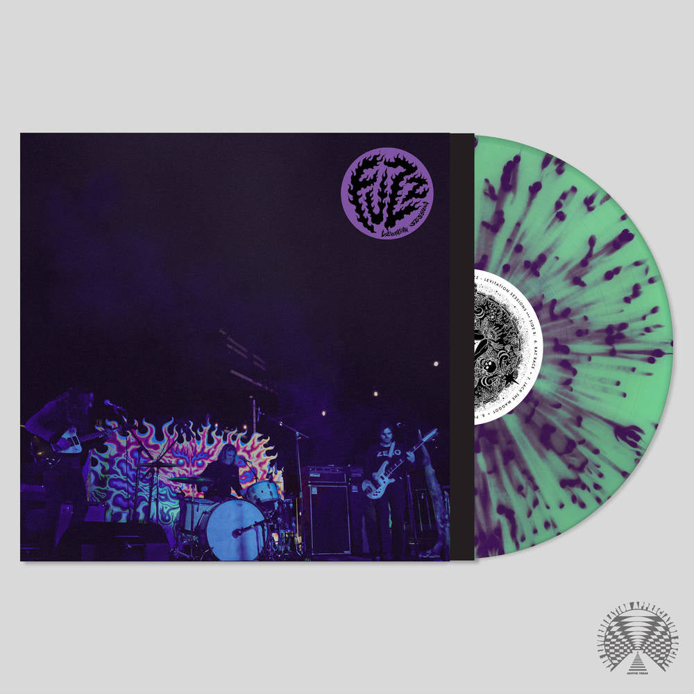 the album cover for FUZZ - LEVITATION Sessions [Indie Exclusive Limited Edition Green with Heavy Purple Splatter LP]