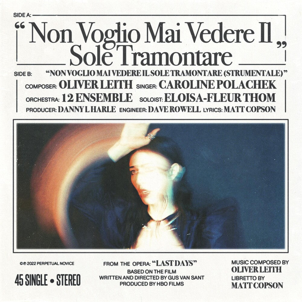 the album cover for Caroline Polachek - Non Voglio Mai Vedere