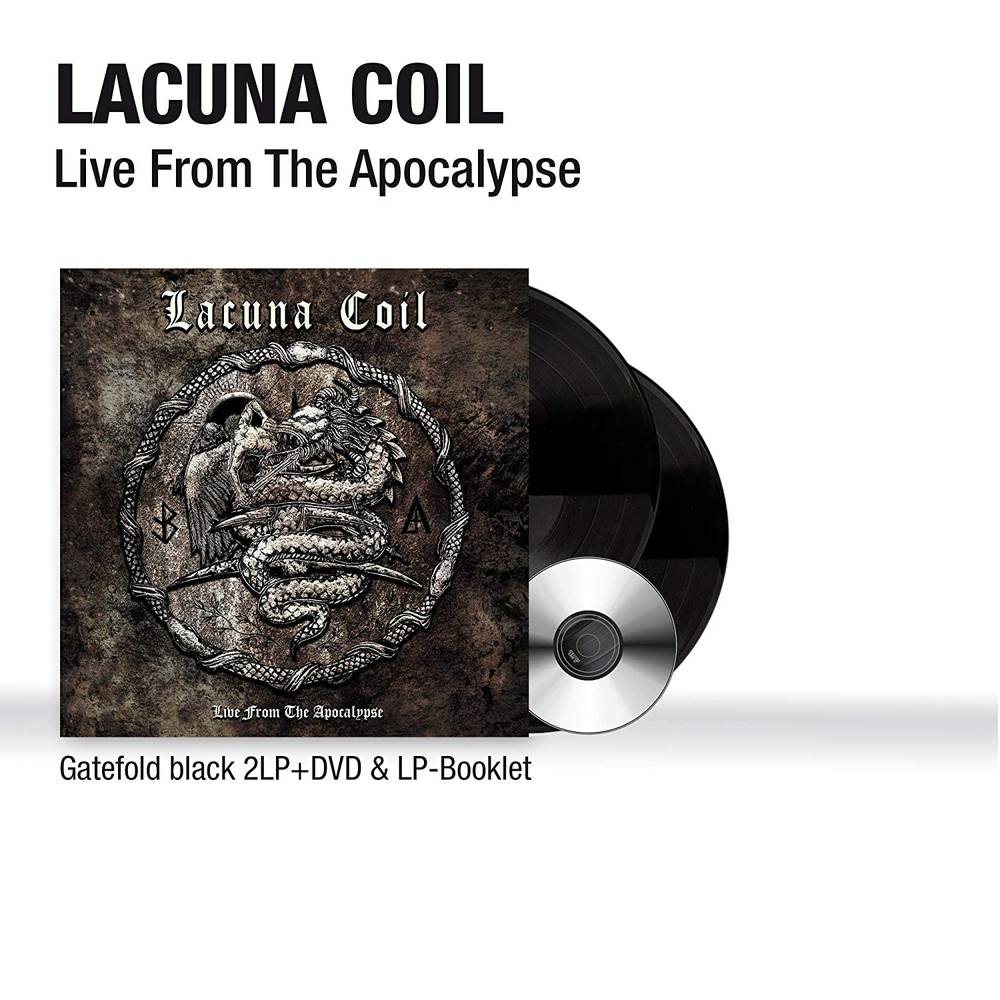 the album cover for Lacuna Coil - Live From The Apocalypse [Import 2LP+DVD]