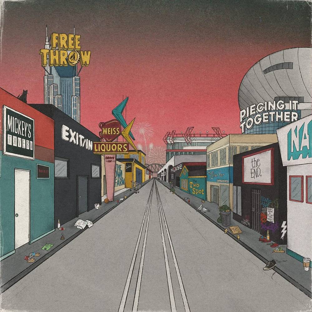 the album cover for Free Throw - Piecing It Together [Clear White LP]