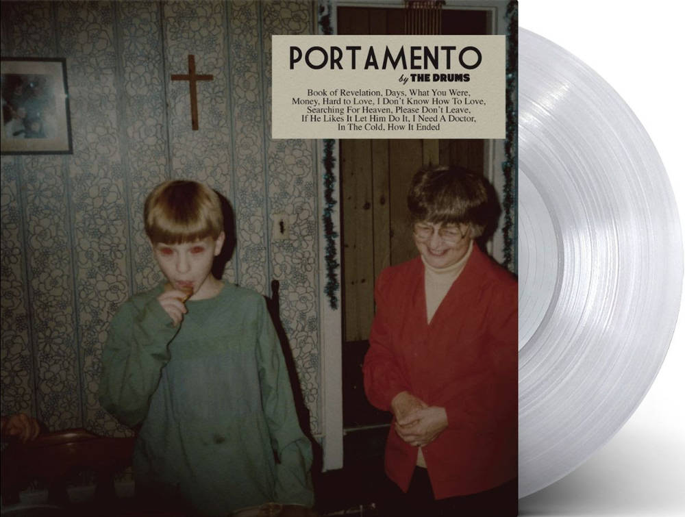 the album cover for The Drums - Portamento [RSD Essential Indie Colorway Ultra Clear LP]