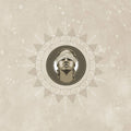 the album cover for Jerry Cantrell - Atone [Limited Edition Cloudy Red w/ Glow In The Dark Packaging Vinyl Single]
