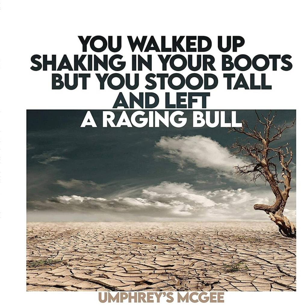 the album cover for Umphrey's McGee - You Walked Up Shaking In Your Boots But You Stood Tall And Left A Raging Bull [LP]