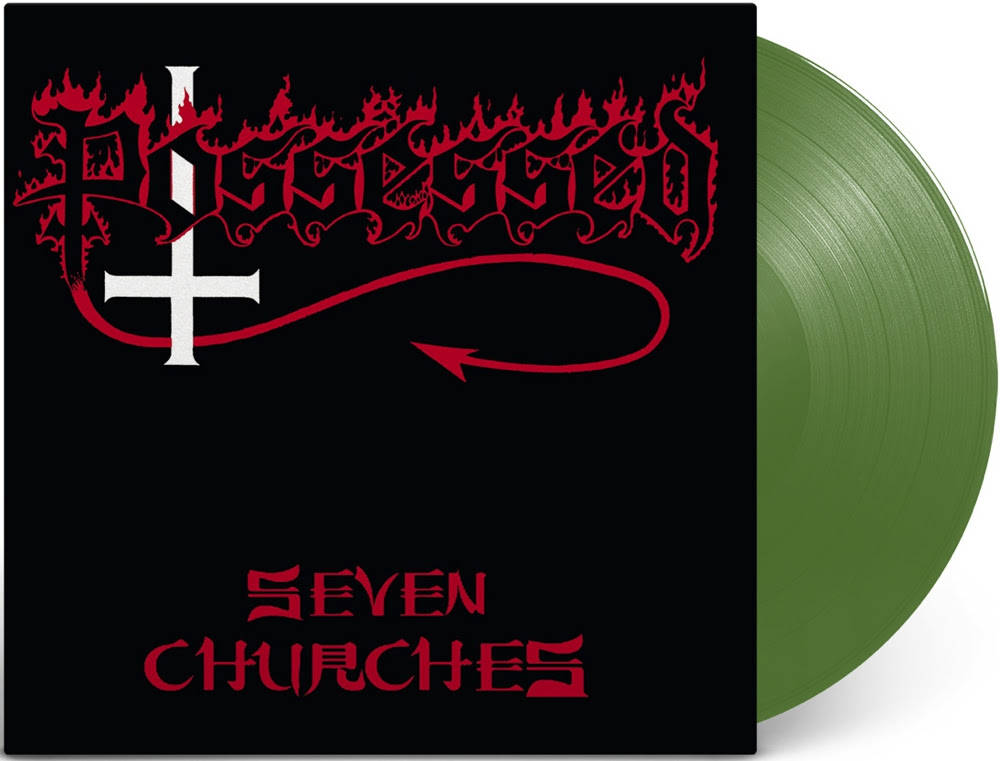 the album cover for Possessed - Seven Churches [RSD Essential Forest Green LP]