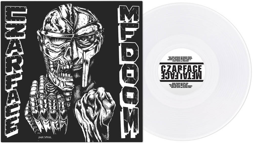the album cover for Czarface - Czarface Meets Metal Face [RSD Essential Indie Colorway White LP]