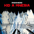 the album cover for Radiohead - KID A MNESIA [Indie Exclusive Limited Edition Red 3LP]