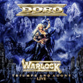 the album cover for Doro - Warlock - Triumph & Agony Live [Marbled Black & White LP]