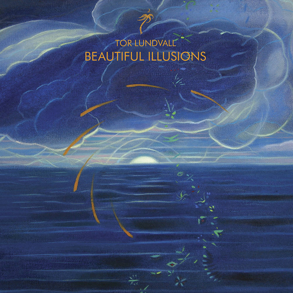 the album cover for Tor Lundvall - Beautiful Illusions [Blue/Orange Galaxy LP]