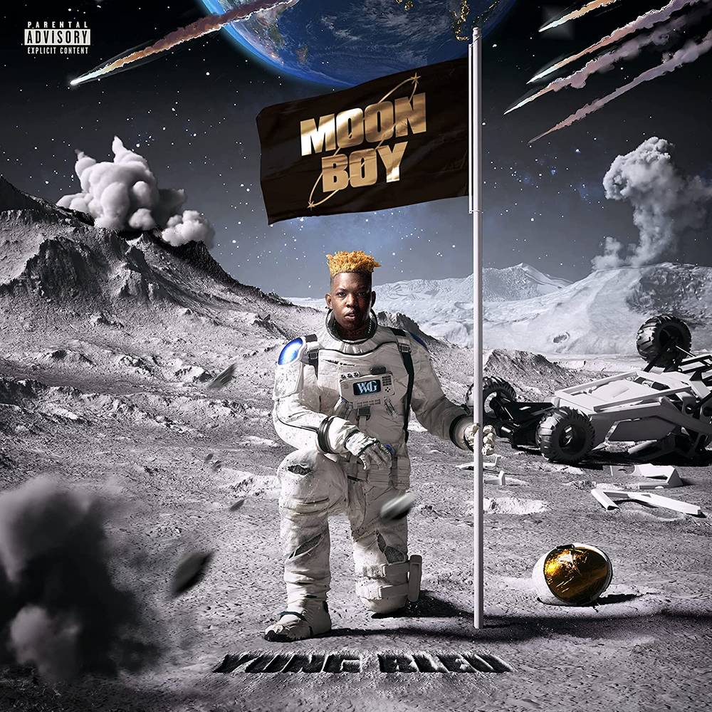 the album cover for Yung Bleu - Moon Boy [Space Galaxy LP]