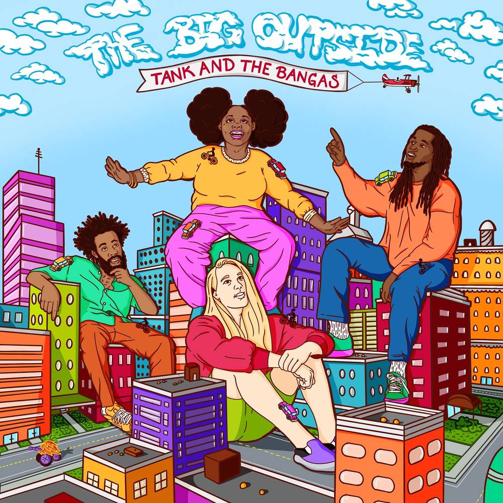 the album cover for Tank and The Bangas - The BIG Outside [Indie Exclusive Limited Edition Vinyl Single] - Cancelled