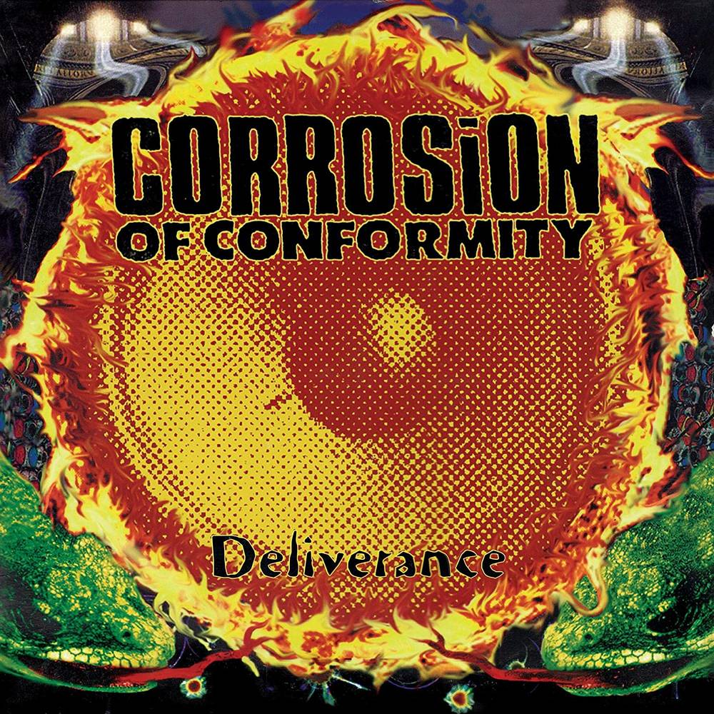 the album cover for Corrosion Of Conformity - Deliverance [Indie Exclusive Limited Edition Tangerine 2LP]