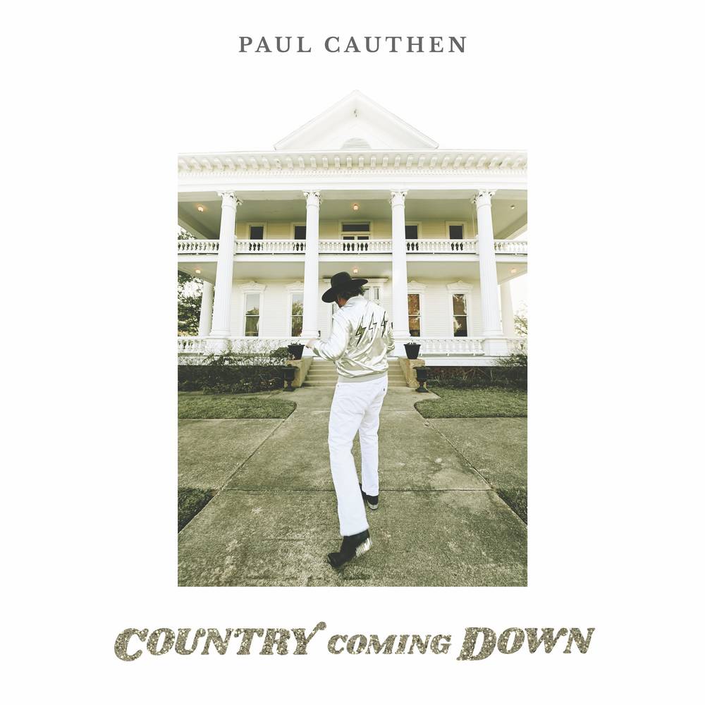 the album cover for Paul Cauthen - Country Coming Down [Texas Indie Exclusive Limited Edition Green LP]