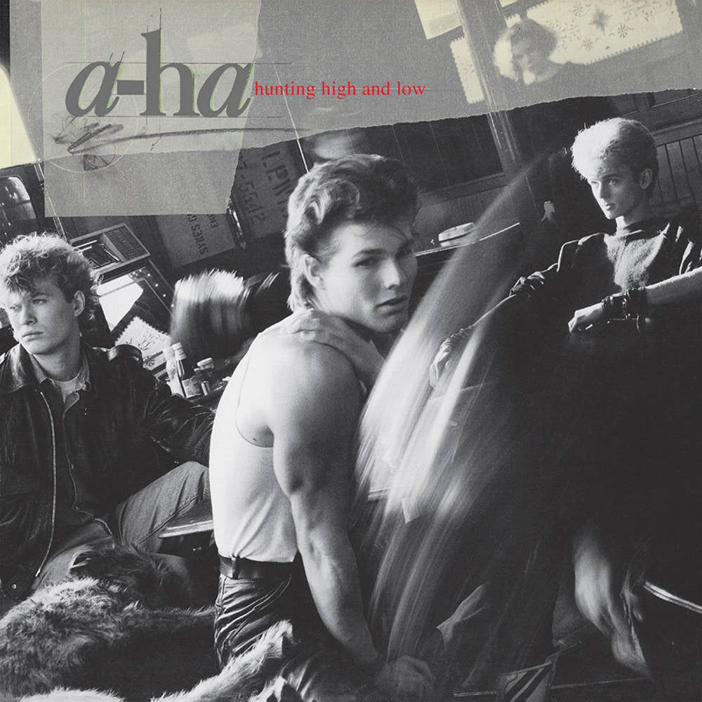 the album cover for A-Ha - Hunting High & Low [SYEOR 2022 Limited Edition Green LP]