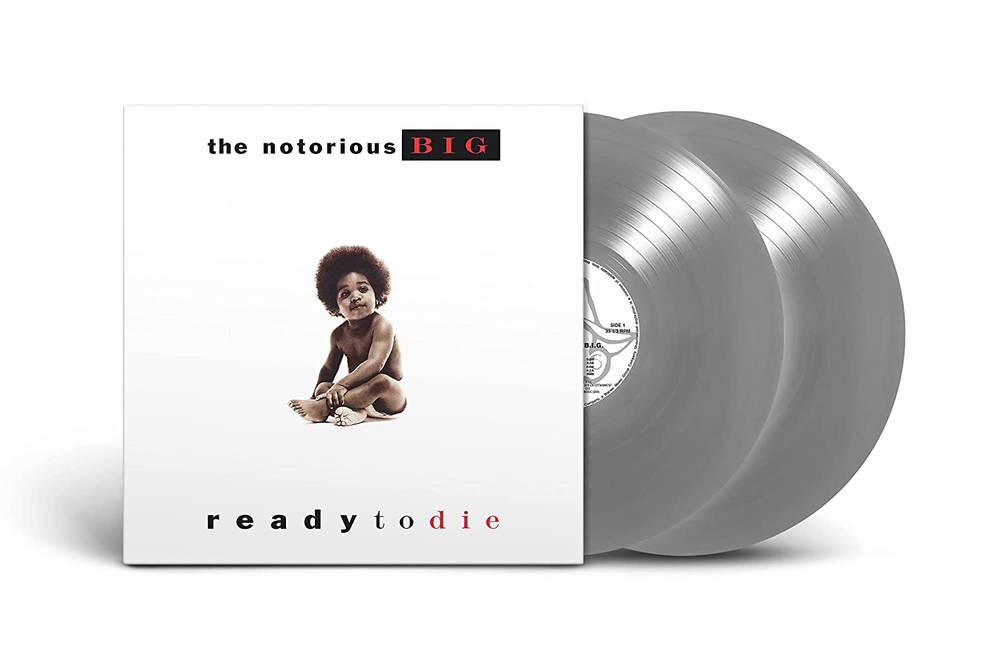 the album cover for Notorious B.I.G. - Ready To Die [Import Silver 2LP]