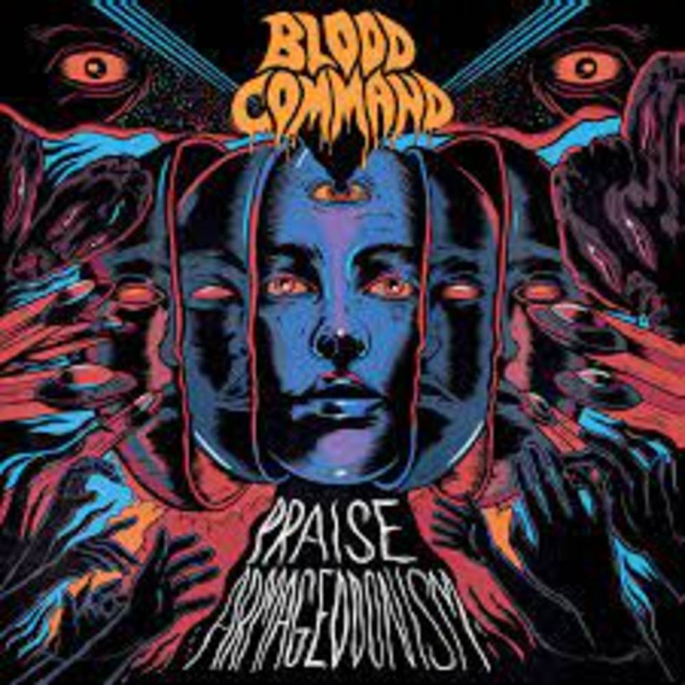 the album cover for Blood Command - Armagedonism