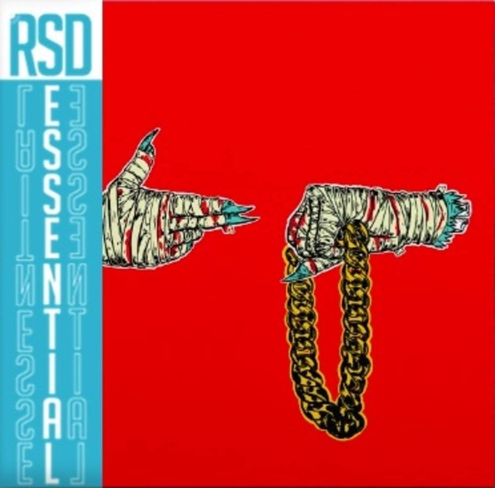 the album cover for Run The Jewels - Run The Jewels 2 [RSD Essential Clear w/ Red & Teal Splatter 2LP]
