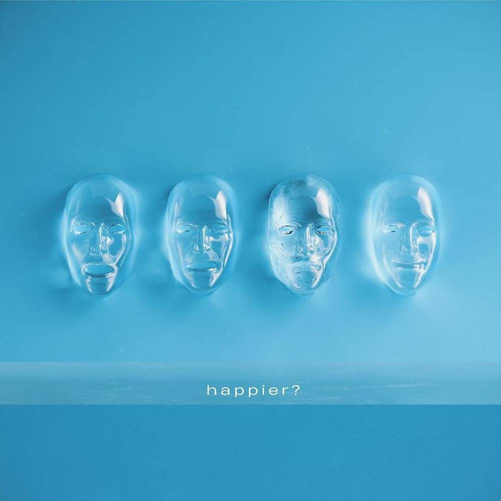 the album cover for Volumes - Happier?