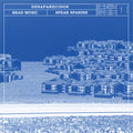 the album cover for Desaparecidos - Read Music/Speak Spanish: Remastered [Indie Exclusive Limited Edition Transparent/Opaque Blue LP]