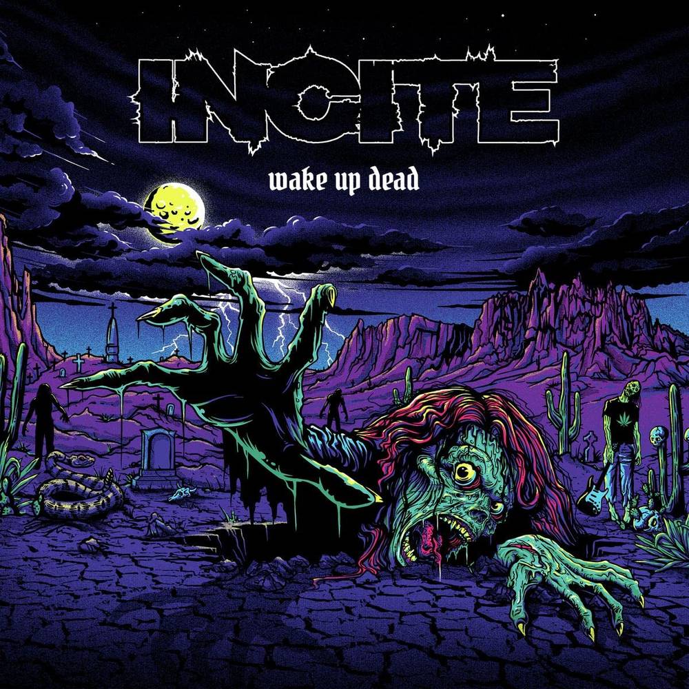 the album cover for Incite - Wake Up Dead [Indie Exclusive Limited Edition Purple/Black LP]