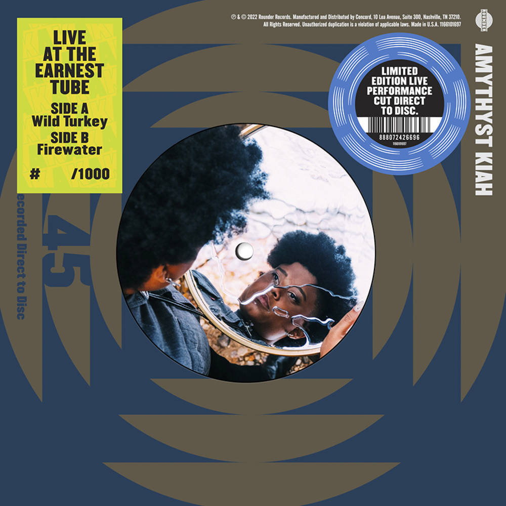 the album cover for Amythyst Kiah - Live At The Earnest Tube [Indie Exclusive Limited Edition Vinyl Single]