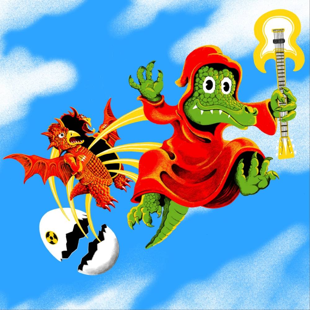 the album cover for King Gizzard & The Lizard Wizard - Live In Melbourne '21 [Indie Exclusive Limited Edition Yellow 2 LP]