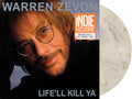 the album cover for Warren Zevon - Life'll Kill Ya [RSD Essential Indie Colorway Smoking Skull LP]