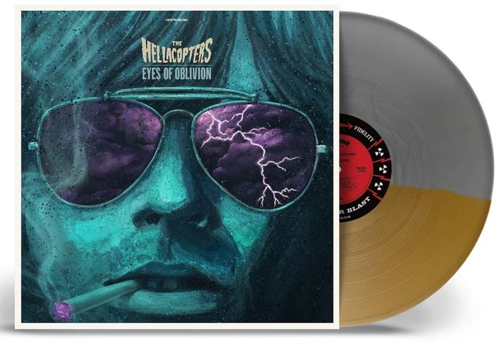 the album cover for The Hellacopters - Eyes Of Oblivion [Silver & Gold LP]