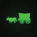 the album cover for Nicolas Dubé - The Oregon Trail: Music From The Gameloft Game [Indie Exclusive Limited Edition Transparent Green LP]