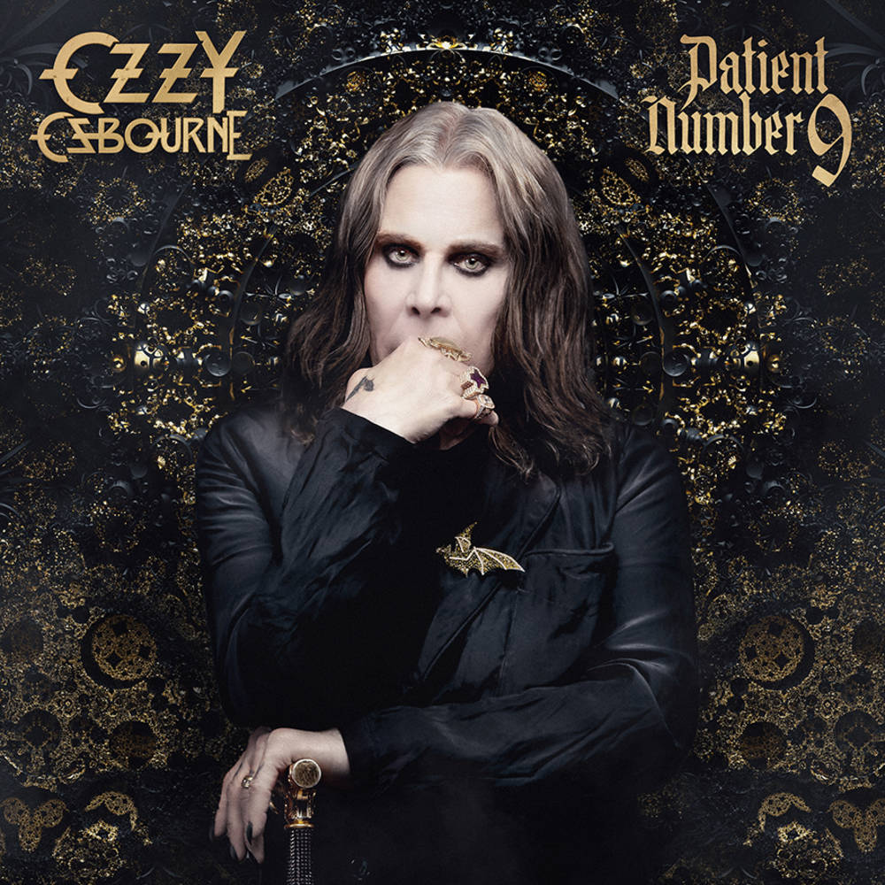 the album cover for Ozzy Osbourne - Patient Number 9 [Indie Exclusive Limited Edition Crystal Violet LP + Todd McFarlane Comic Book]