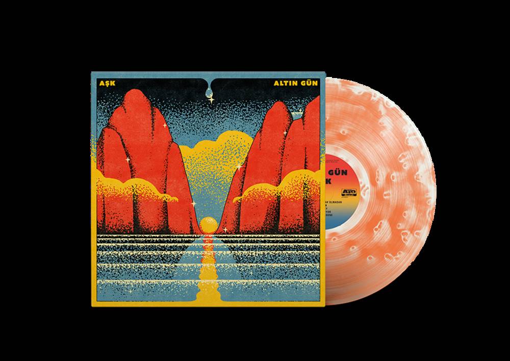 the album cover for Altin Gun - ask [Indie Exclusive Limited Edition Ghostly Orange LP]