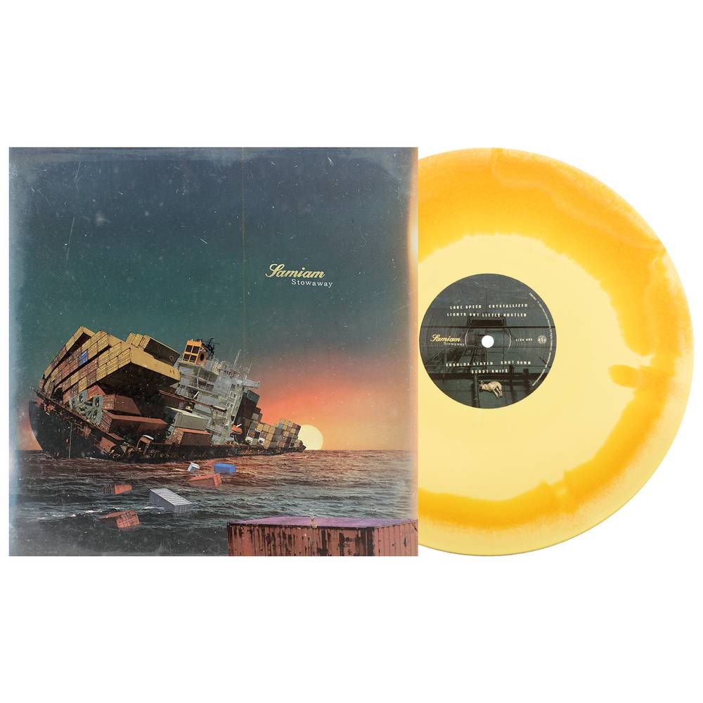 the album cover for Samiam - Stowaway [Indie Exclusive Limited Edition Yellow/Orange LP]