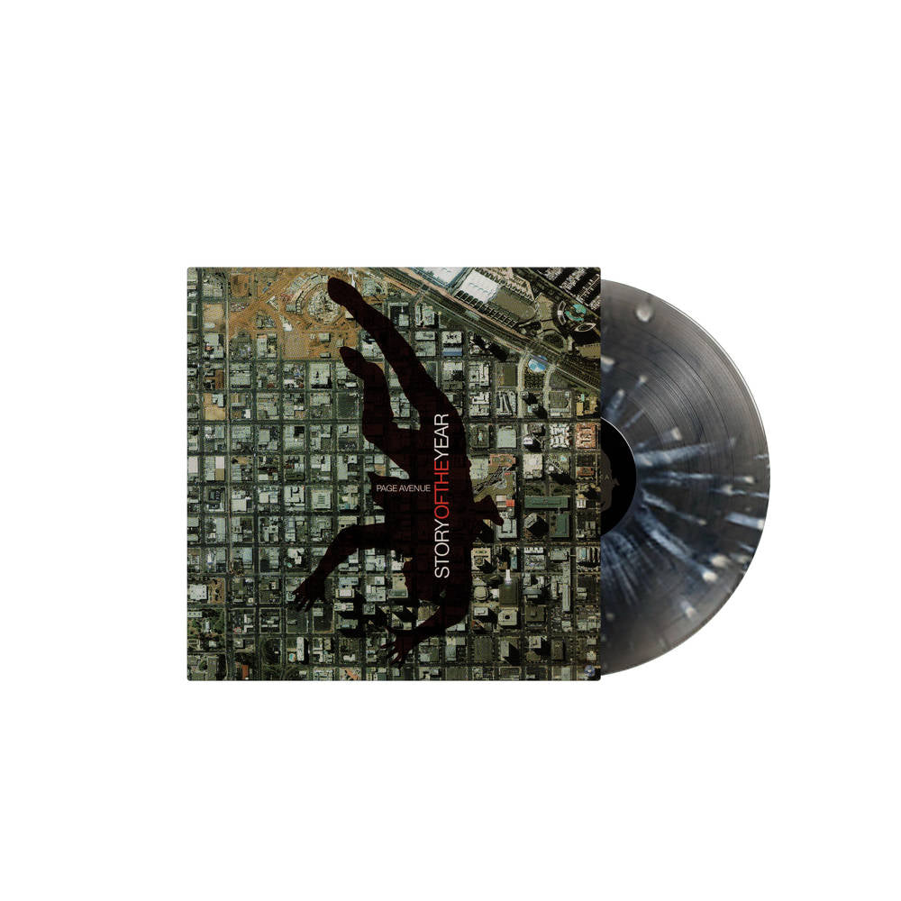 the album cover for Story Of The Year - Page Avenue [RSD Essential Indie Colorway Insomnia Beer + Black Smoke w/White Splatter LP]