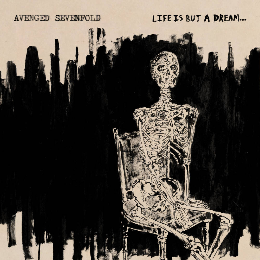the album cover for Avenged Sevenfold - Life Is But A Dream [Indie Exclusive Limited Edition Autographed Alternate Cover CD]