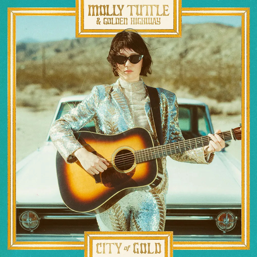 the album cover for Molly Tuttle &amp; Golden Highway - City of Gold [Indie Exclusive Limited Edition Light Blue LP]