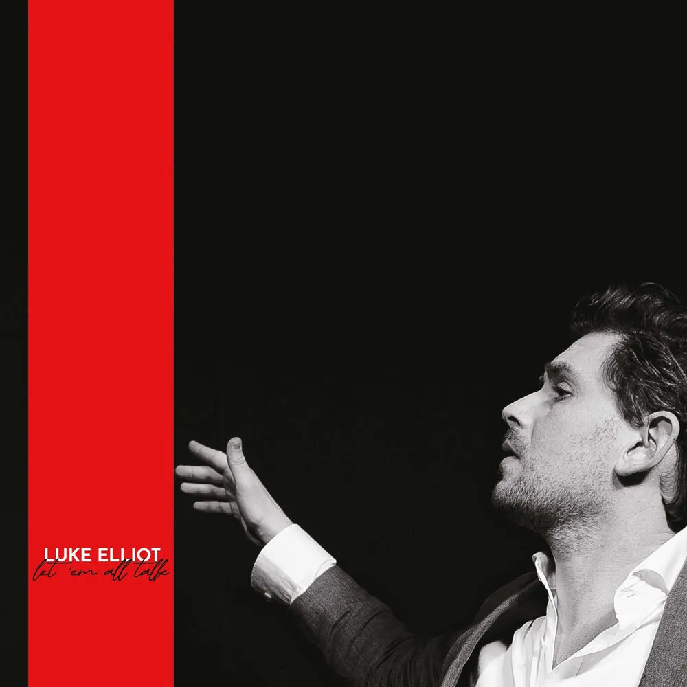 the album cover for Luke Elliot - Let ‘em All Talk [Indie Exclusive Limited Edition Red LP]