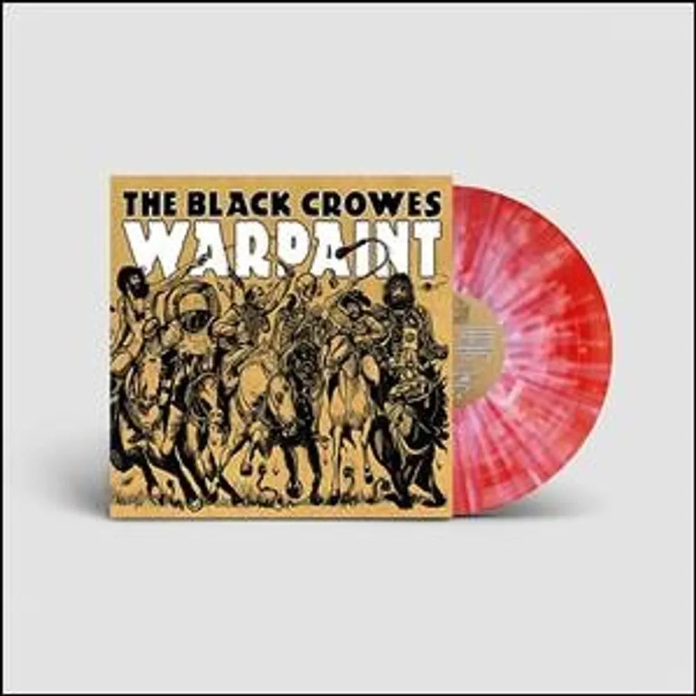 the album cover for The Black Crowes - Warpaint [Indie Exclusive Limited Edition Red/White Splatter LP]