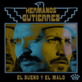 the album cover for Hermanos Gutierrez - El Bueno Y El Malo [Indie Exclusive Limited Edition Gold+Sea Blue Split LP]