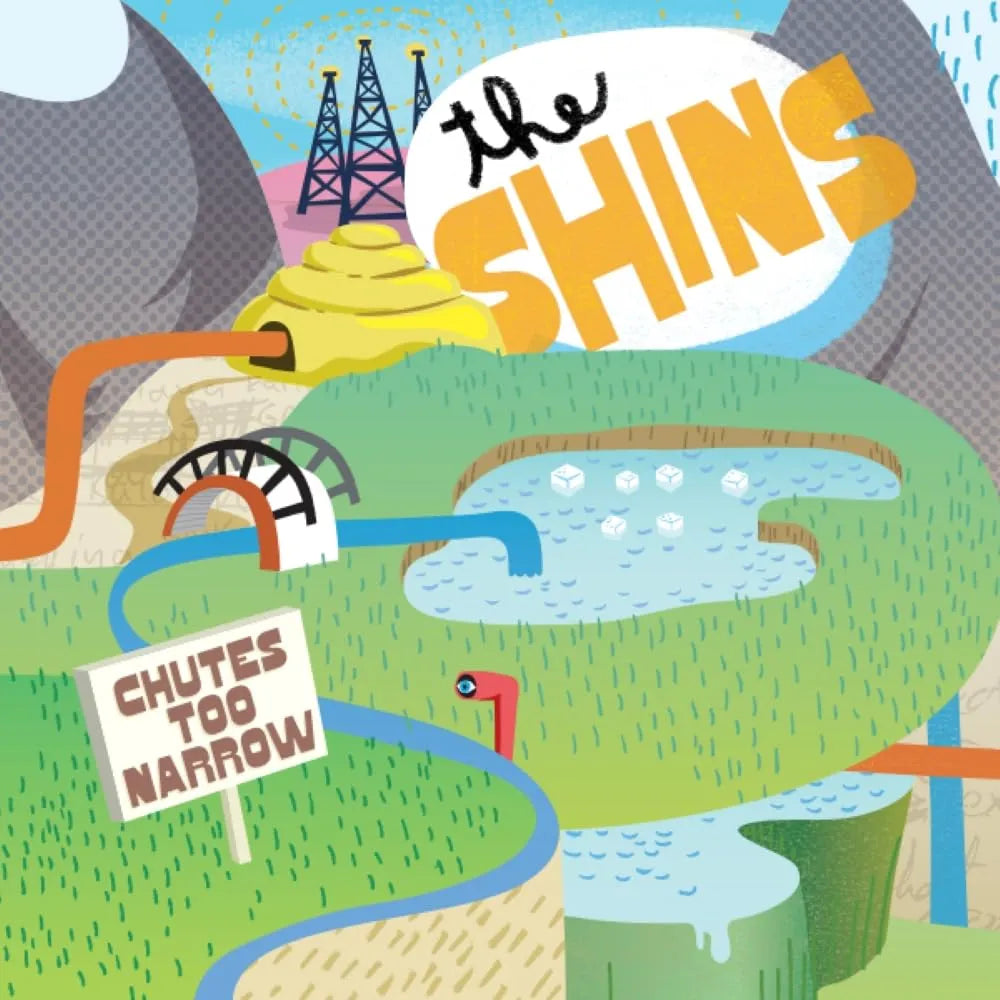the album cover for The Shins - Chutes Too Narrow: 20th Anniversary [Limited Edition Orange LP]
