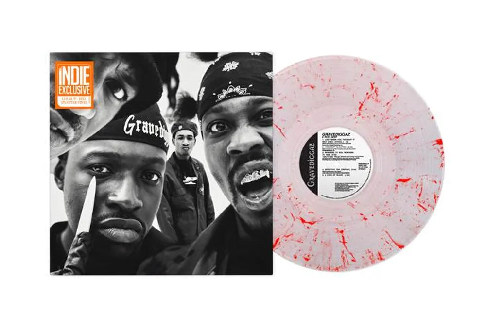 the album cover for Gravediggaz - 6 Feet Deep [Indie Exclusive Blood Splatter 2LP]