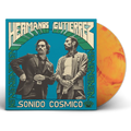 the album cover for Hermanos Gutierrez - Sonido Cosmico [Indie Exclusive Limited Edition Orange &amp; Red Marble LP]