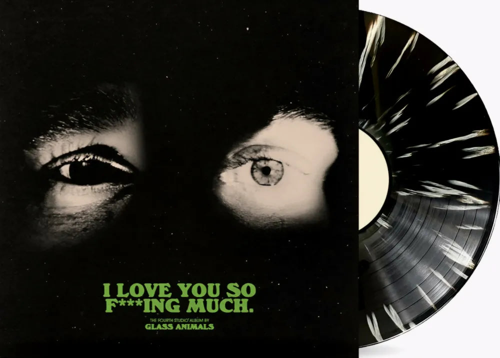 the album cover for Glass Animals - I Love You So F***ing Much [Limited Edition Black/White Splatter LP]