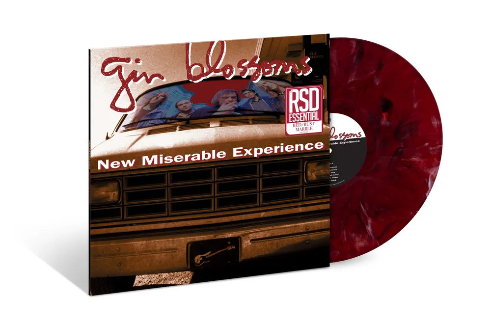 the album cover for Gin Blossoms - New Miserable Experience -  [Red &amp; Rust Marble LP]