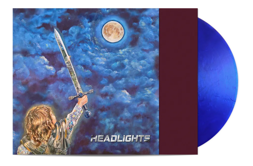 the album cover for Alex G - Headlights [Indie Exclusive Metallic Blue Vinyl]