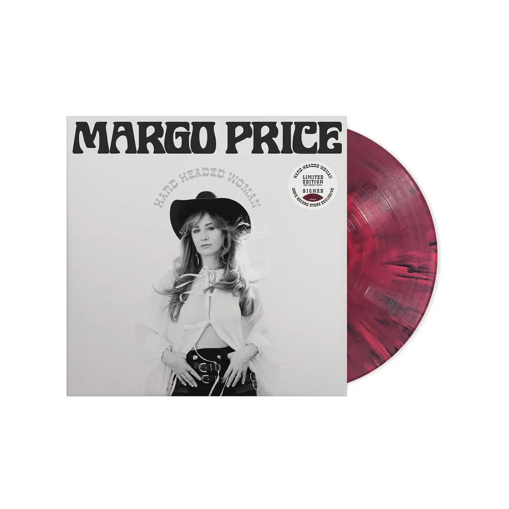 the album cover for Margo Price - Hard Headed Woman [Indie Exclusive Autographed Red Velvet LP]